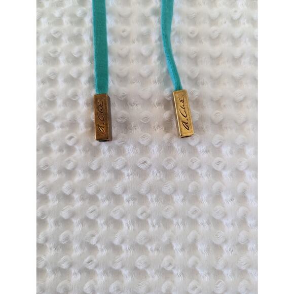 A. Che Swim Ruffled Tie Romper Cover Up Size M - Picture 5 of 7